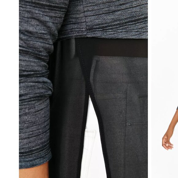 Layered Effect Top with Mesh Panel - Picture 3 of 7